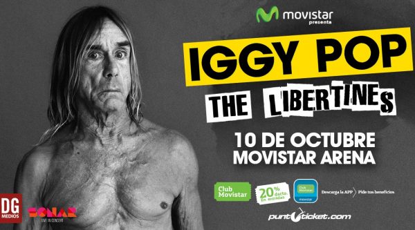 Iggy Pop y The Libertines confirman fecha en Santiago para el próximo 10 de octubre