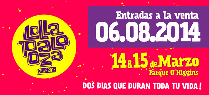 Lollapalooza Chile 2015 anuncia venta en verde