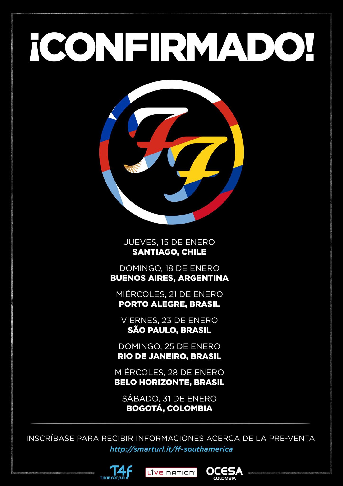 Foo Fighters inicia gira sudamericana en Chile